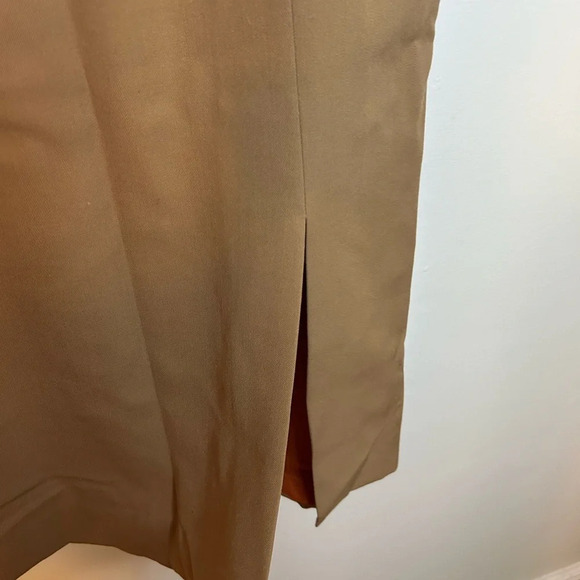 Liz Claiborne Vintage Tan Wool Skirt - Picture 4 of 4